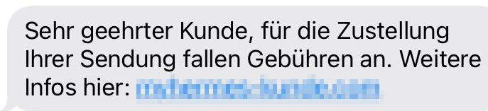 Es fallen Gebühren an.