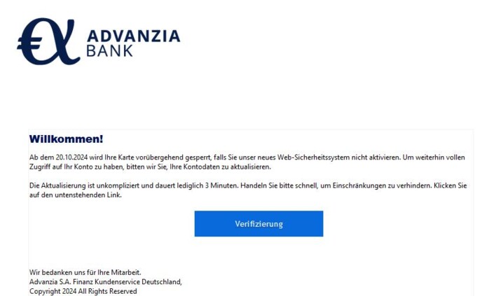 Aktivieren Sie jetzt Ihr neues Web-Sicherheitssystem.