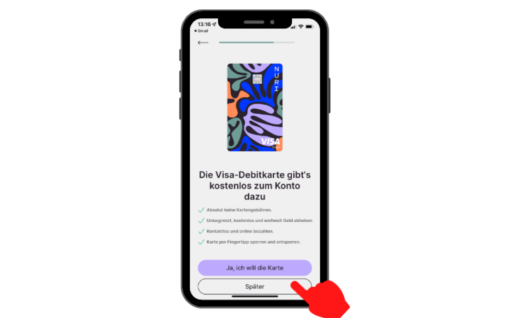 So eröffnen Sie das Nuri-Konto.