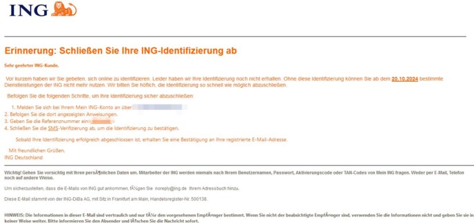  Befolgen Sie die folgenden Schritte, um Ihre Identifizierung sicher abzuschließen.