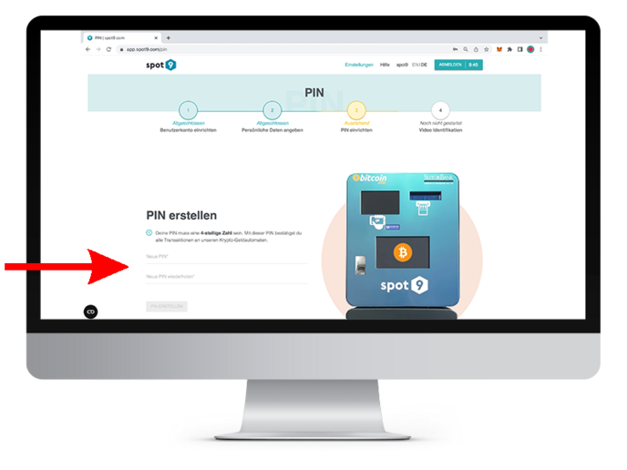 So kaufen Sie Bitcoin über einen Automaten.