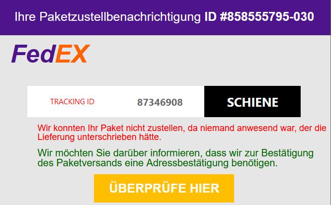Paket wird retourniert.