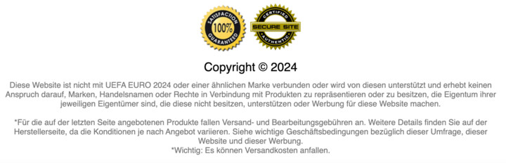 Phishing-Mail im Namen der UEFA