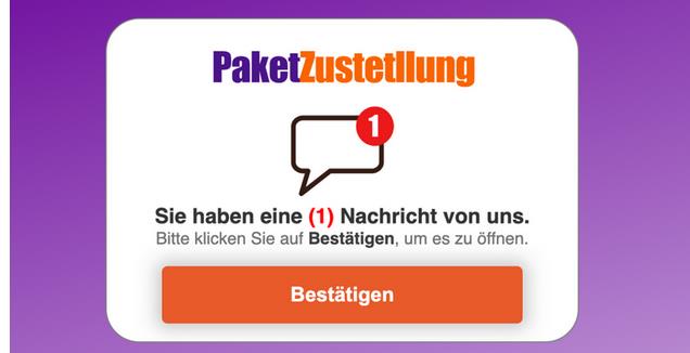 Wir konnten Ihr Paket nicht zustellen!