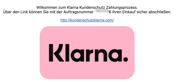 Auch das ist eine gefälschte E-Mail.