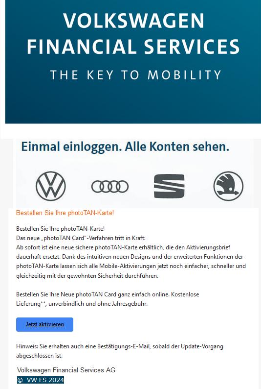 Bestellen Sie Ihre Neue photoTAN Card ganz einfach online. 
