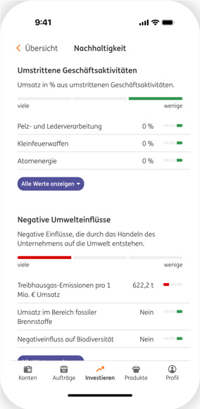 Screenshot ING-App