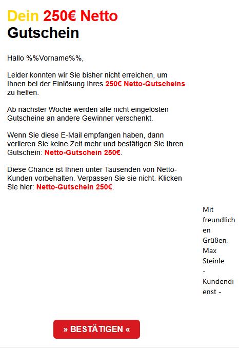BESTÄTIGE JETZT DEINEN 250€ NETTO-GUTSCHEIN.