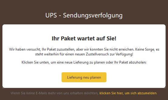 Ihr Paket wartet auf Sie!