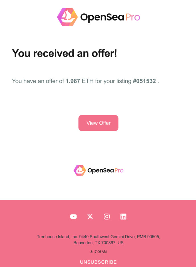 Sie haben ein Angebot.