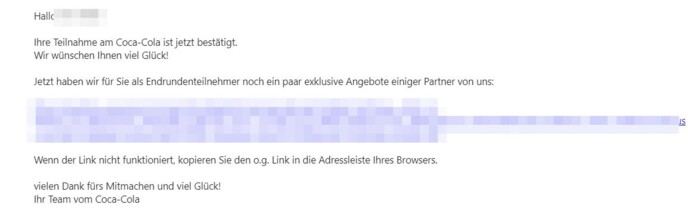 ...bestätigen Sie bitte noch Ihre Teilnahme