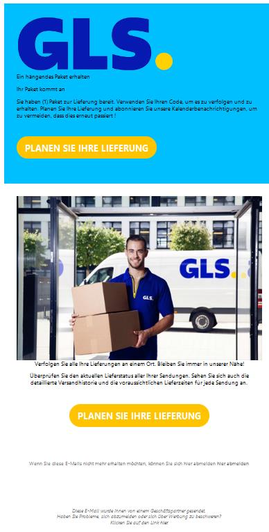 Ihr Paket wurde nicht abgeholt.