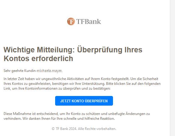 Dringende Kontoverifizierung erforderlich - Handeln Sie jetzt!