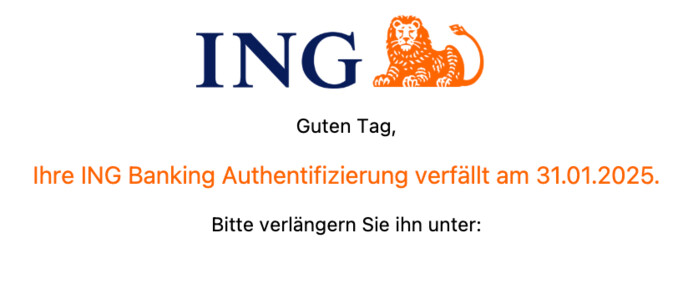 Sie sollen Ihre Authentifizierung der Banking App aktivieren.