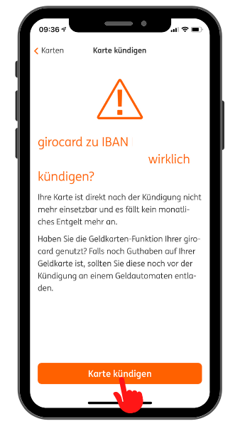 ING Girocard kündigen.