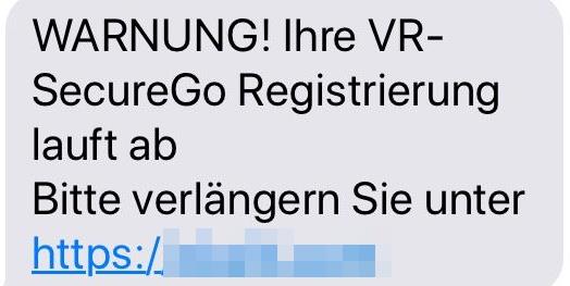 VR-SecureGo Registrierung luft ab...
