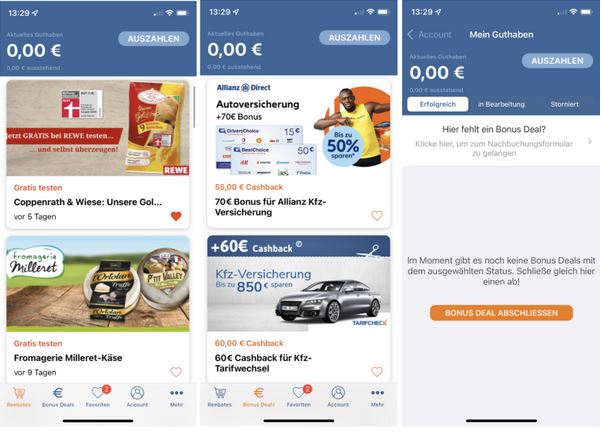 So sieht die Reebate-App aus.