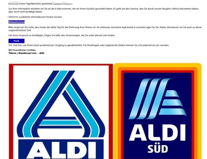 Nachricht von ALDI