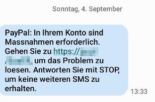 Maßnahmen in Ihrem Konto erforderlich...