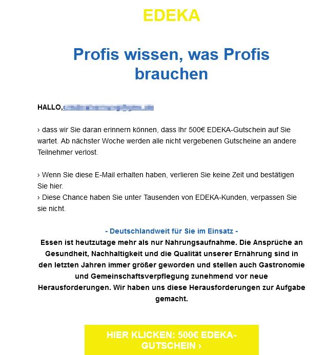 Gewinnen Sie einen EDEKA-Gutschein im Wert von 500 €