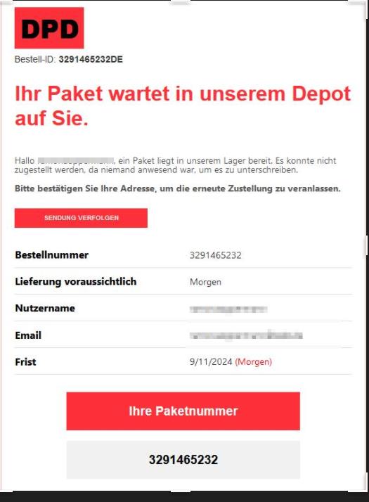Ihr DPD - Paket wird gleich zugestellt