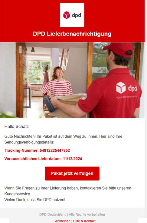 Ihr Paket ist auf dem Weg zu Ihnen.