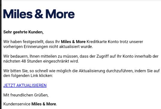 Neue Nachrichten bezüglich Ihres Kontos