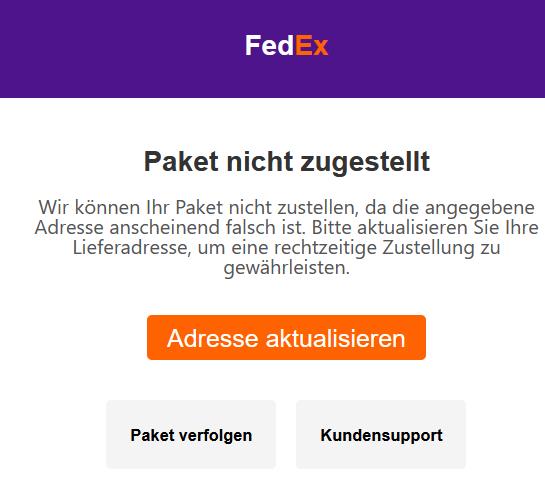 [Wichtig] Paketzustellung aufgrund eines Adressfehlers fehlgeschlagen! Probieren Sie es jetzt aus.