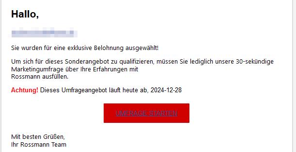 Sie wurden für eine exklusive Belohnung ausgewählt!