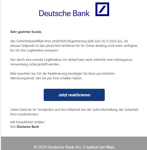Nur durch eine erneute Legitimation vor Ablauf kann auch weiterhin eine reibungslose Verwendung sichergestellt werden.