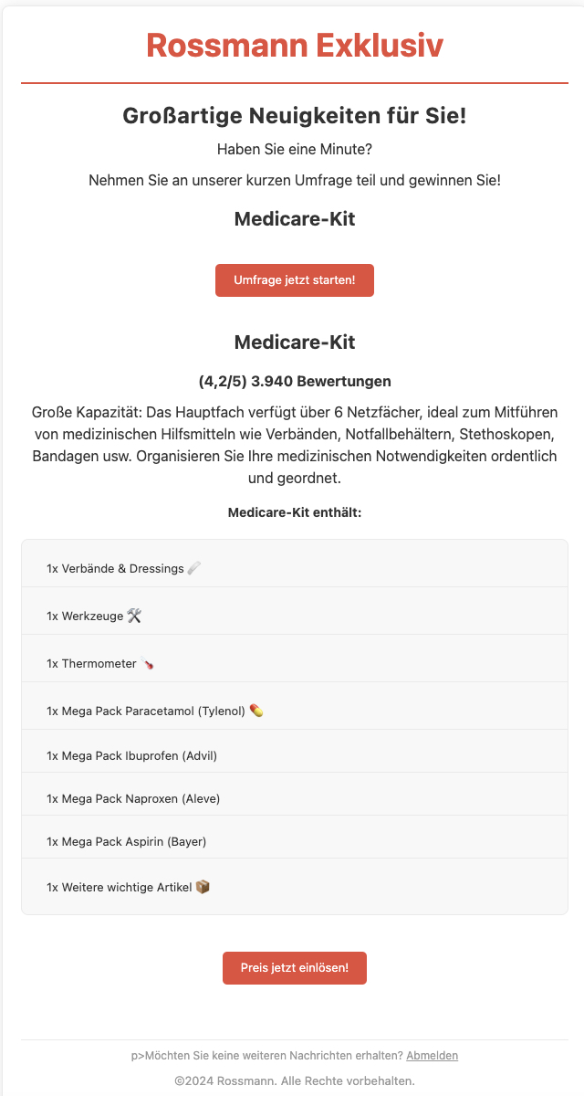Sie können ein Medicare-Set gewinnen.