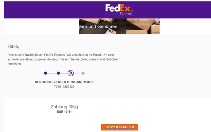 Für Ihre Sendung fallen Zölle, Steuern und Gebühren an.