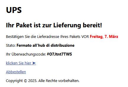 Bestätigen Sie die Lieferadresse Ihres Pakets.