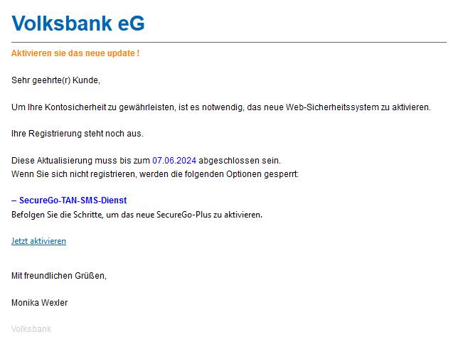Sicherheitsüberprüfung Ihres Kontos erforderlich
