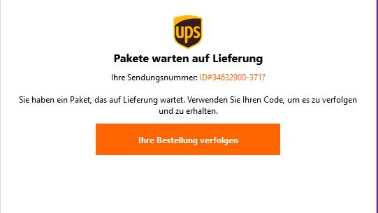 Sie haben ein Paket, das auf Lieferung wartet.