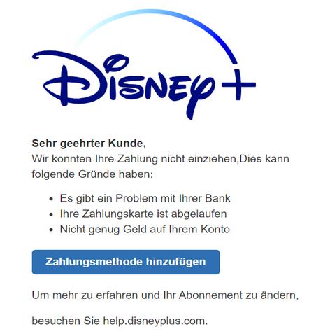  	Ihr Abonnement wartet auf Ihre Zahlungsmethode