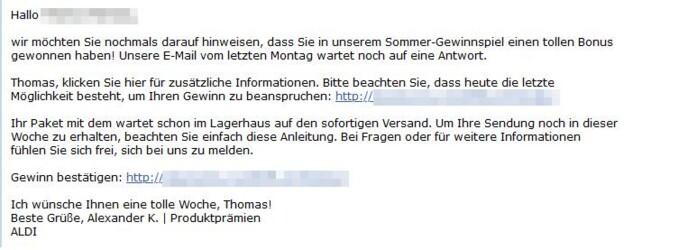 Bestätigung ist immer noch gültig