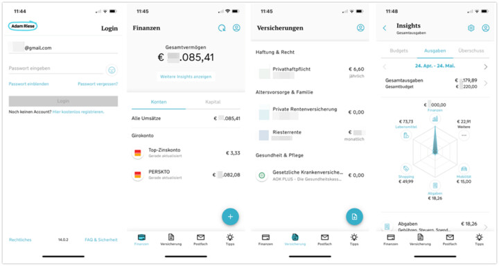 Adam Riese Finanz-App