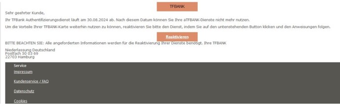 Deaktivierung Ihres Dienste