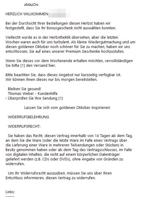 Bonusgeschenk für Sie.