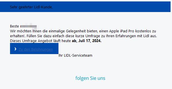 ein KOSTENLOSES iPad Pro zu erhalten