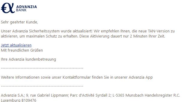  Wir empfehlen Ihnen, die neue TAN-Version zu aktivieren, um maximalen Schutz zu erhalten. Diese Aktivierung dauert nur 2 Minuten Ihrer Zeit.