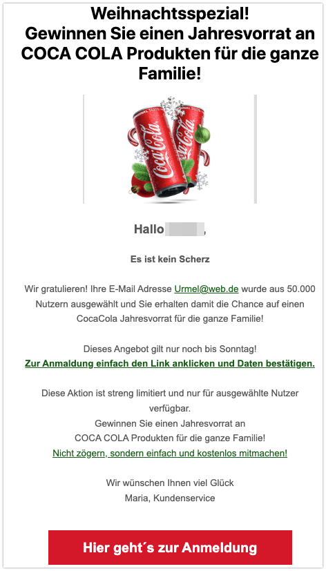 Auch hier gibt es einen Jahresvorrat zu gewinnen.