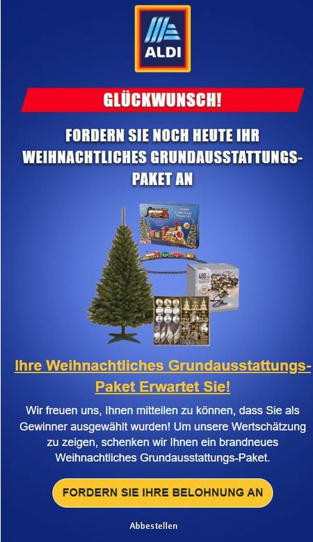 Fordern Sie noch heute Ihr Weihnachtliches GrundsustattungsPaket an.
