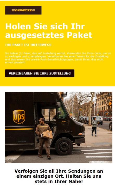 Holen Sie sich Ihr ausgesetztes Paket.