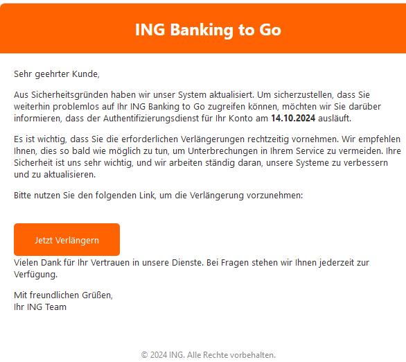 Das System wurde aktualisiert. Bitte verlängern.