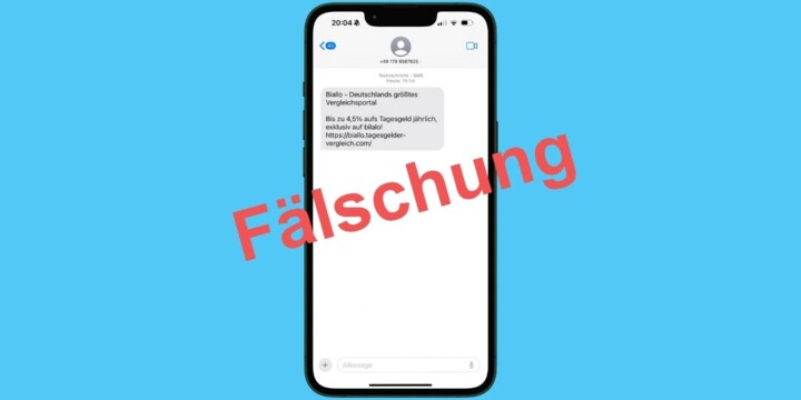 Diese gefälschte SMS wird aktuell von Betrügern versendet.