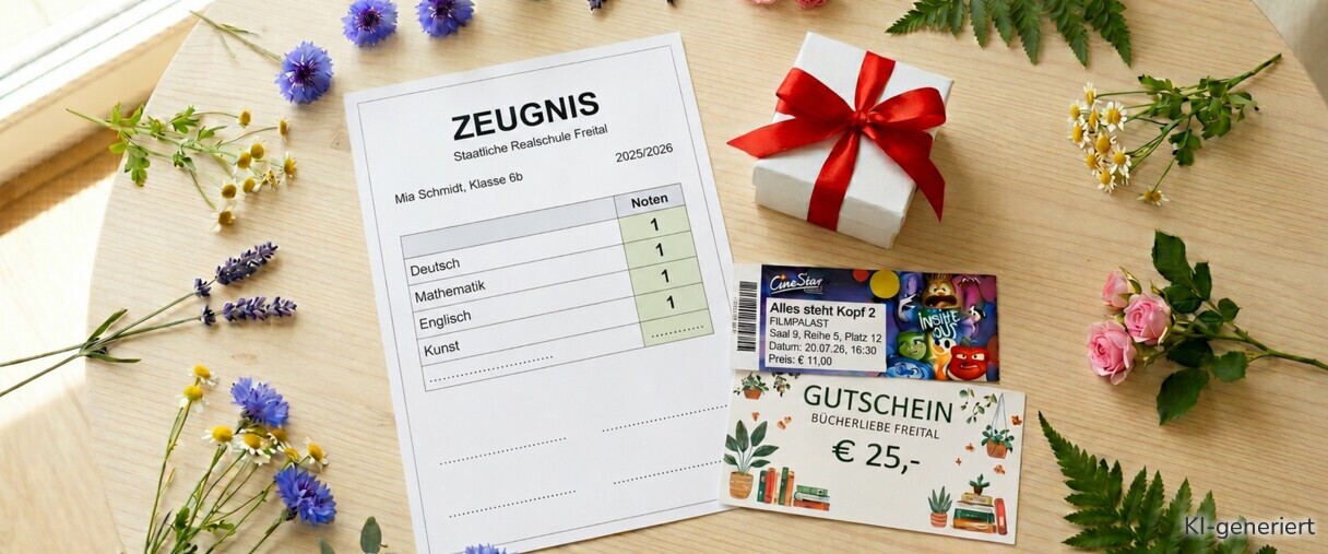 Für Zeugnisse gibt es in den Sommerferien Aktionen.