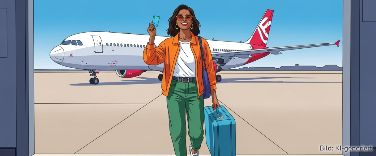 Eine Studie zeigt, dass es teils große Schwankungen bei Flugpreisen gibt. Kreditkarten mit einer Reiseversicherung können Sicherheit bieten.