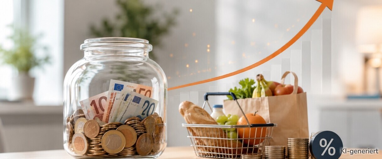 Geld nicht richtig angelegt, verliert an Kaufkraft.
